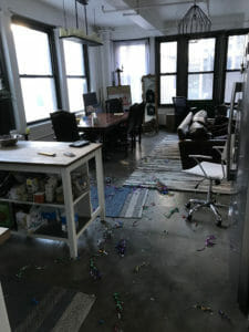 Aftermath of New York City New Year's